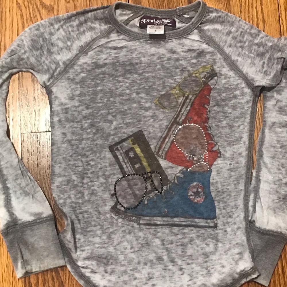 Sparkle by stoopher long sleeve T size 8